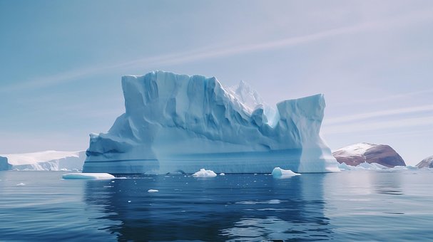 Ai Gerado, Gelo, Iceberg, Agua