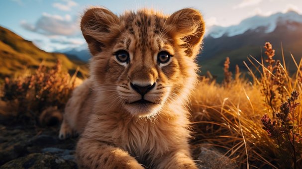 Free Ai Generated Lion illustration and picture