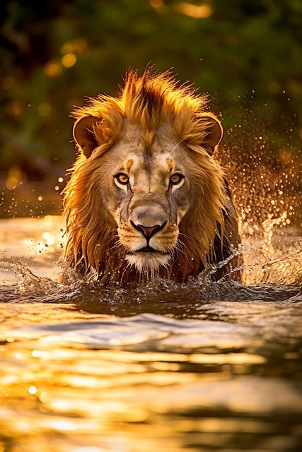 Free Ai Generated Lion illustration and picture