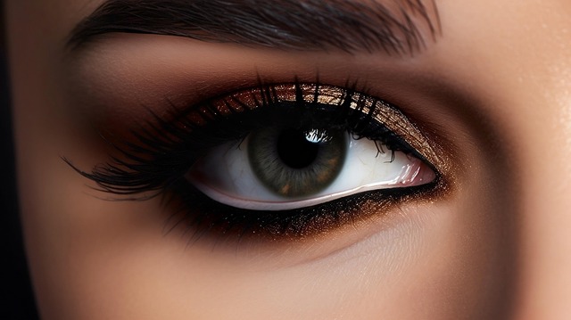 Free ai generated eye eyelashes illustration