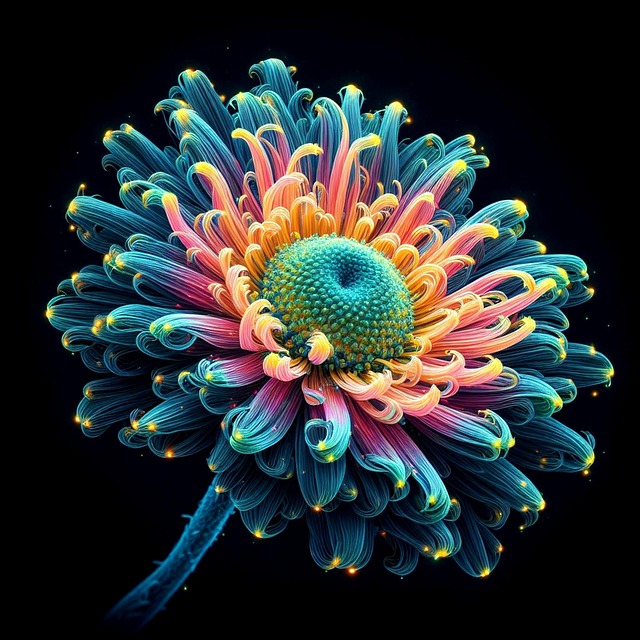 Free ai generated flower petals illustration