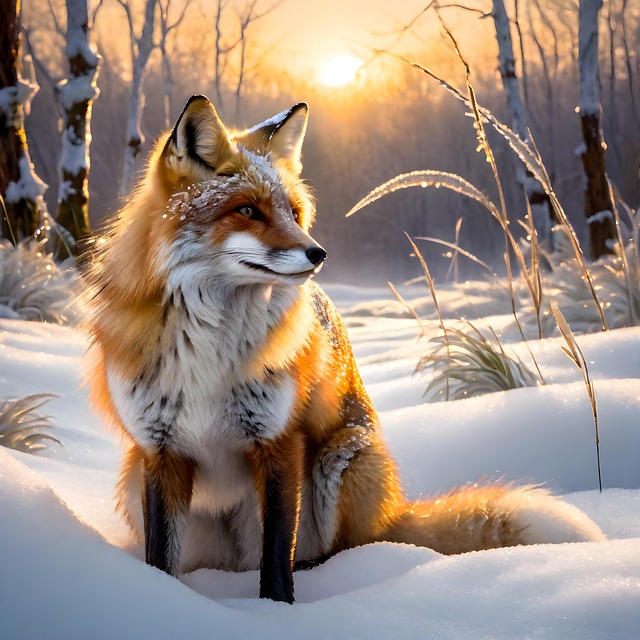 Free ai generated fox red fox illustration