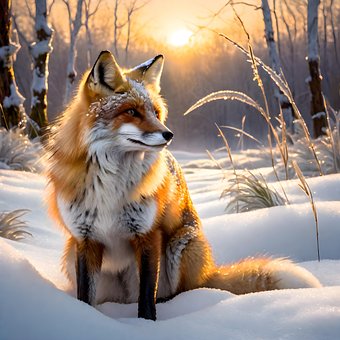Созданный Ии, Лиса, Red Fox