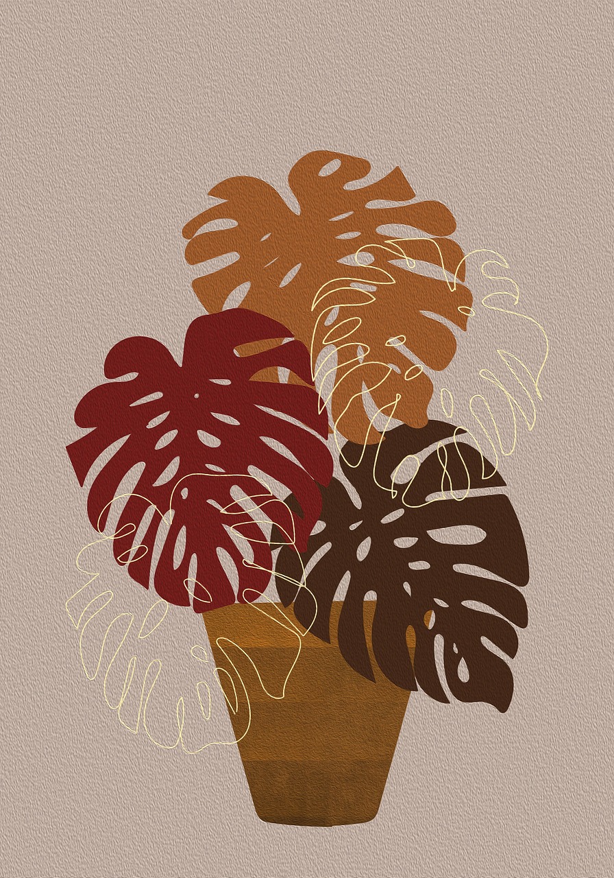 Download plants leaves colorful royalty free stock illustration
