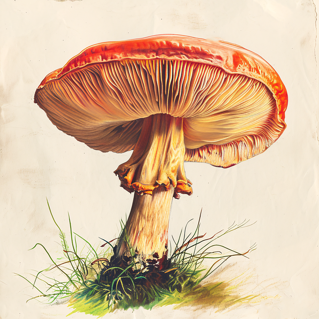Free ai generated mushroom fungus illustration