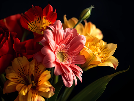 Free Flowers Bouquet illustration and picture
