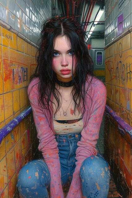 Ai Generado, Mujer, Adolescente, Urbano