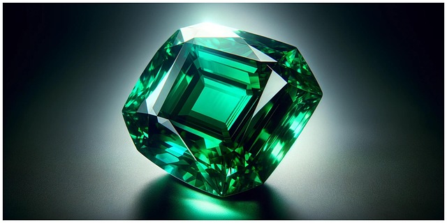 Free ai generated emerald jewelry illustration