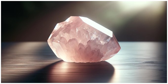 Rosenkvarts, Perle, Natursten, Mineral