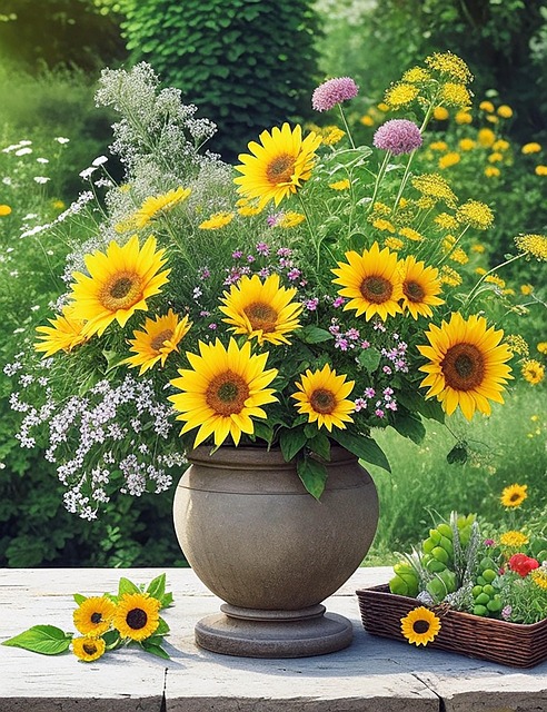 24 Sonnenblumen-Aufkleber – Bunte Blumen-Etiketten Zum Verzieren Von Umschlägen, Karten & Deko