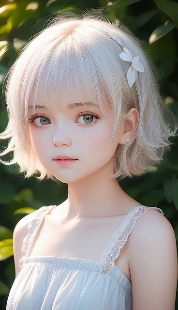 Free ai generated girl moe illustration