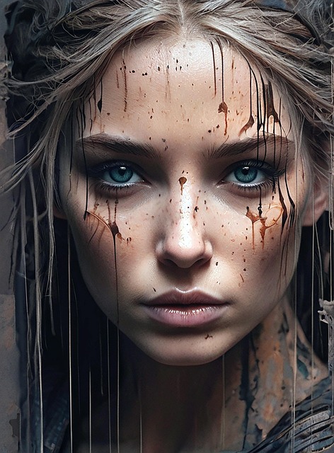 Free ai generated woman face illustration