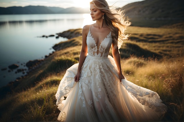 Free ai generated woman bride illustration