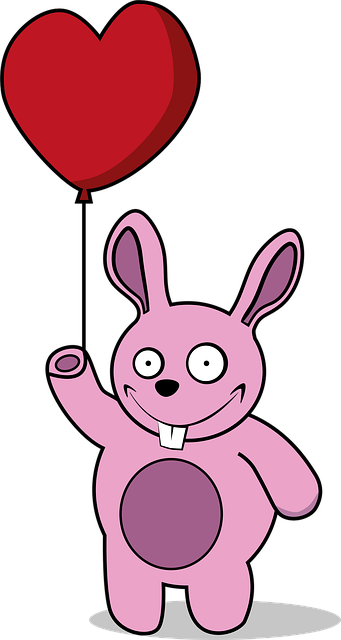Free Rabbit Heart vector and picture