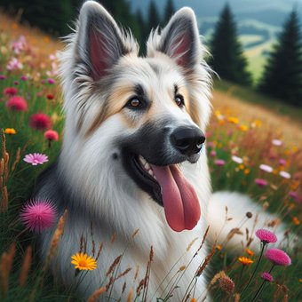 Free Ai Generated Dog illustration and picture