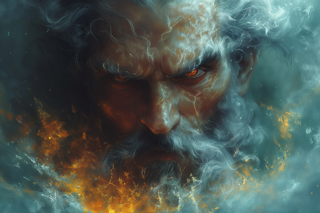Free ai generated hephaestus greek god illustration