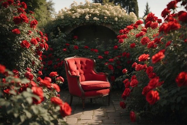 Free ai generated nature roses illustration