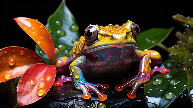 Free Ai Generated Frog illustration and picture