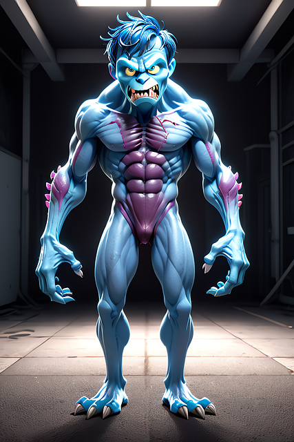 Free ai generated monster horror illustration