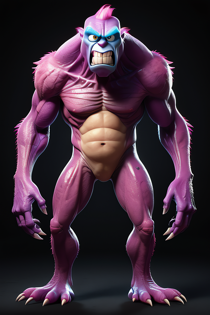 Free ai generated monster horror illustration
