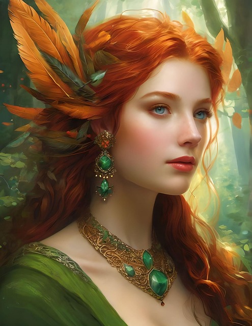 Free ai generated woman princess illustration