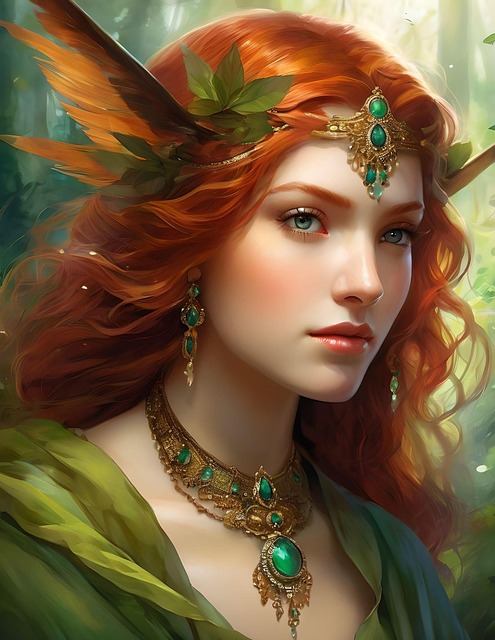 Free ai generated woman princess illustration