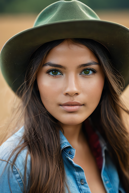 Free generated woman face illustration