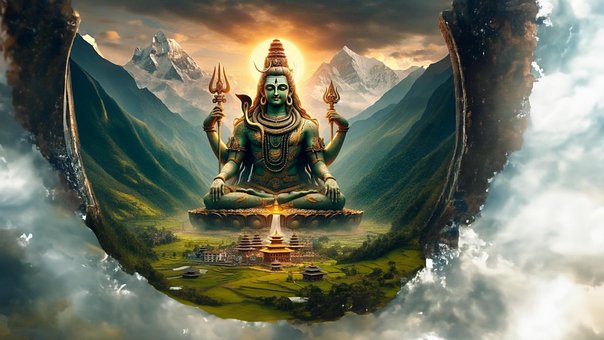 Natuur, India, God, Shiva, God Shiva