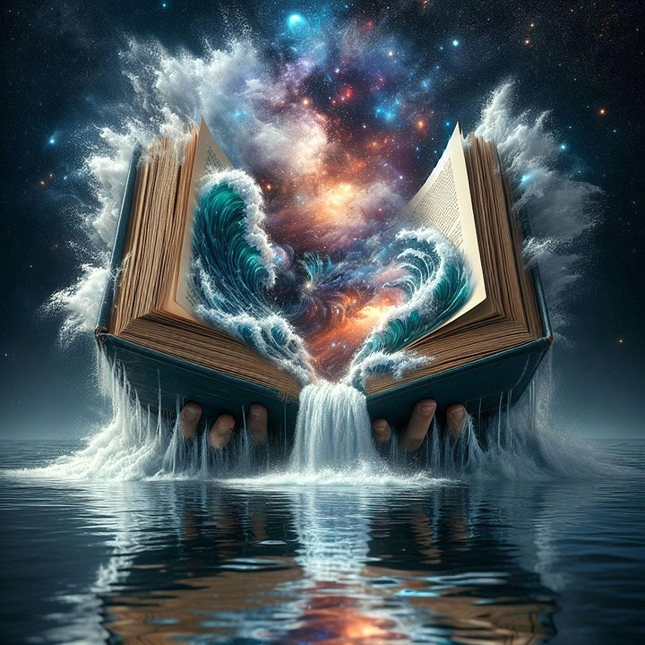 Download Ai Generated Book Ocean Royalty Free Stock Illustration