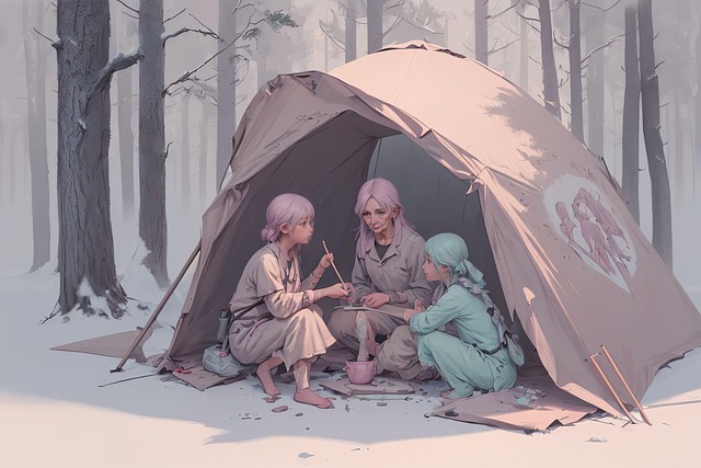 Free snow winter survival illustration