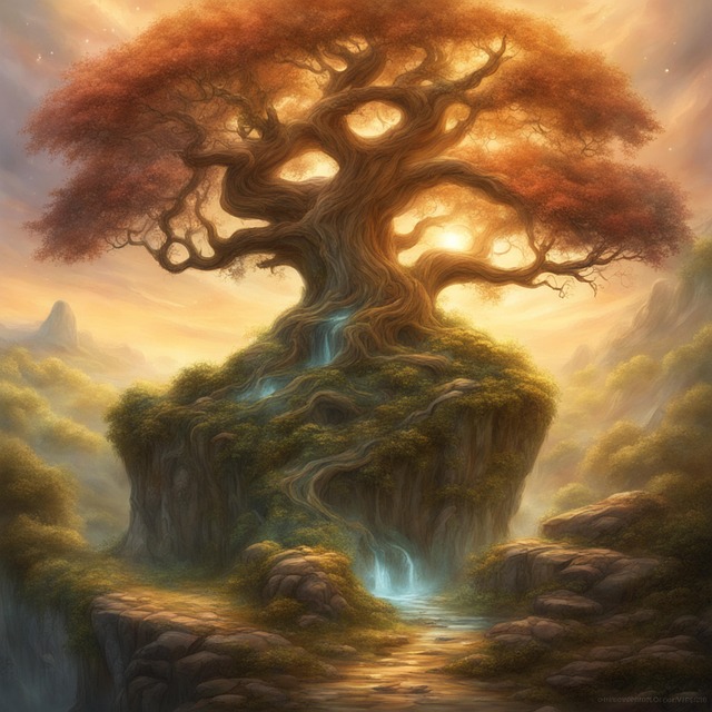 Free ai generated tree branches illustration