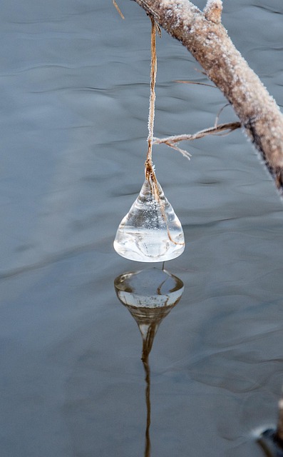 Kapka Vody, Zima, Jezero, Příroda