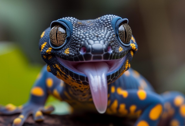 Free ai generated gecko reptile illustration