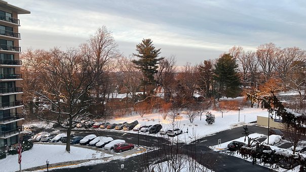 Schnee, Winter, Wohn, Parken, Kalt