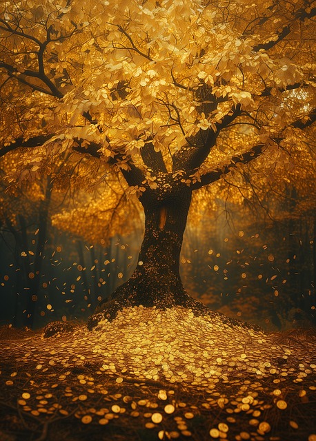 Free ai generated magical tree illustration