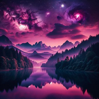 Free Ai Generated Lake illustration and picture