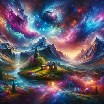 Ai Generado, Montañas, Fantasía, Paisaje