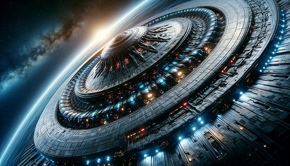 Ai Generado, Astronave, Ciencia Ficción