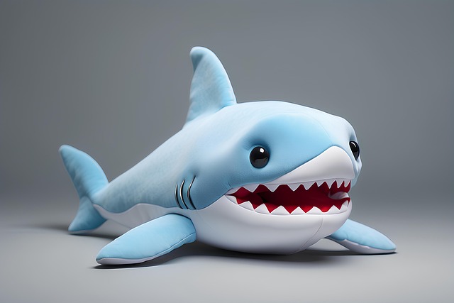 Free shark plush plushy illustration
