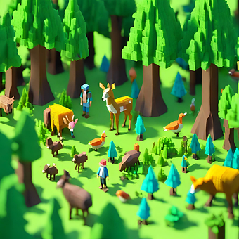 Free Ai Generated Forest illustration and picture