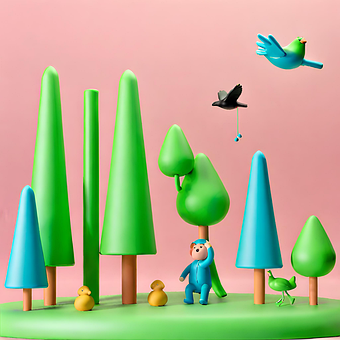 Free Ai Generated Cartoon illustration and picture