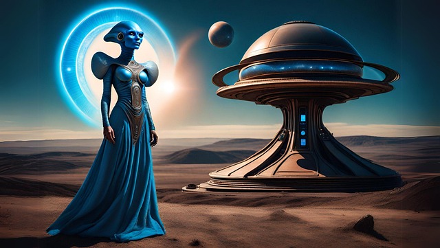Free ai generated alien planet illustration