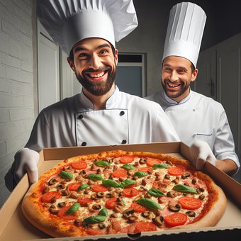 Free Pizza Chef illustration and picture