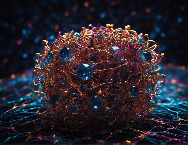 Free ai generated technology network illustration