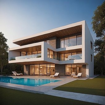Ai Generado, Casa, Arquitectura, Lujo