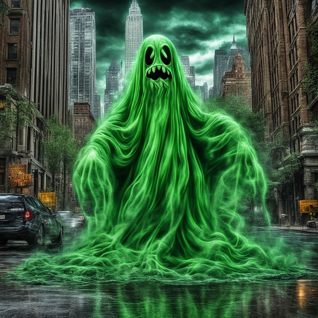 Free ai generated ghost horror illustration