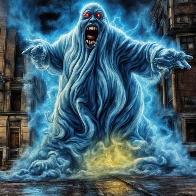 Free ai generated ghost horror illustration