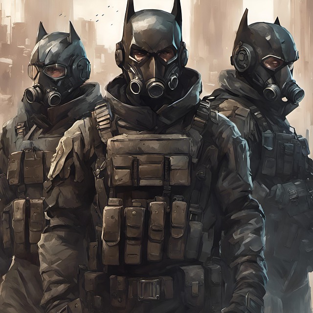 Free batmen batmen militia comic book illustration