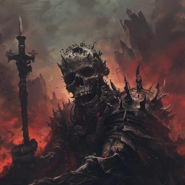 Free ai generated skeleton monster illustration