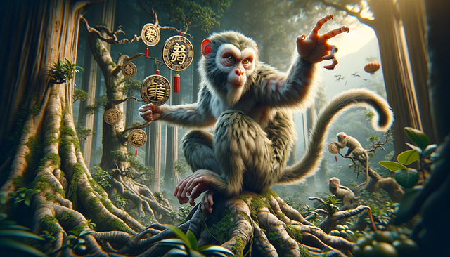 Free ai generated monkey king year of the monkey illustration
